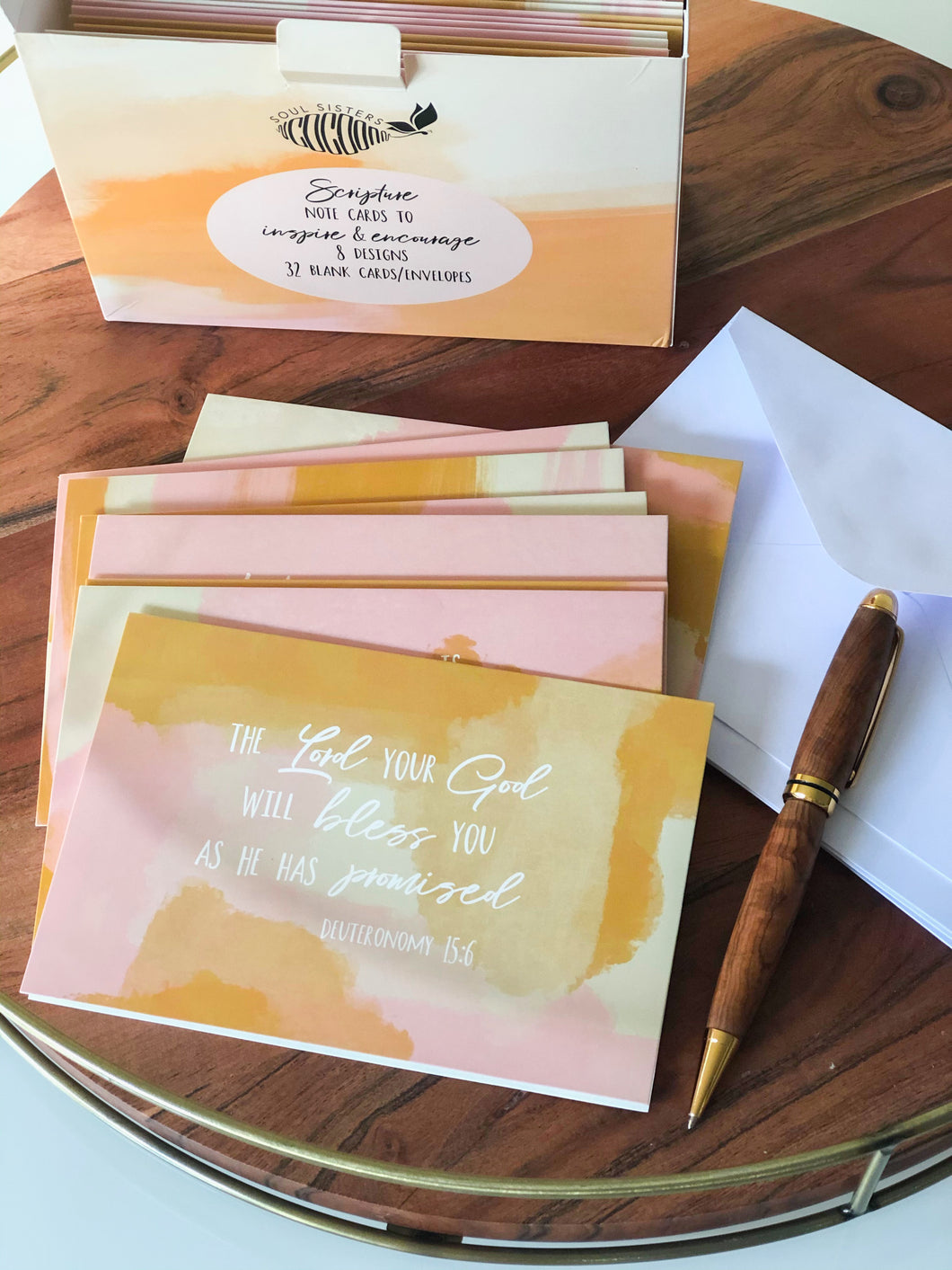 Scripture Cards with Envelopes - 32 pack | 8 Unique Bible Verse Card Designs | Blank Cards for All Occasion Box Set | Christian Stationary | Inspirational Cards | Scripture Prayer Cards